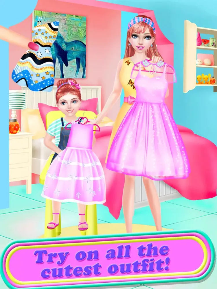 Sisters Fashion Salon - Girls Beauty SPA iPad 应用截图