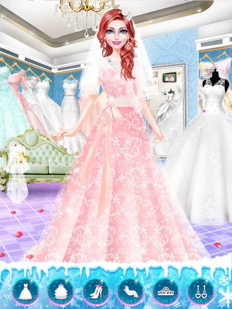 Ảnh chụp màn hình của Snow Wedding Day - Girls Salon iPad 
