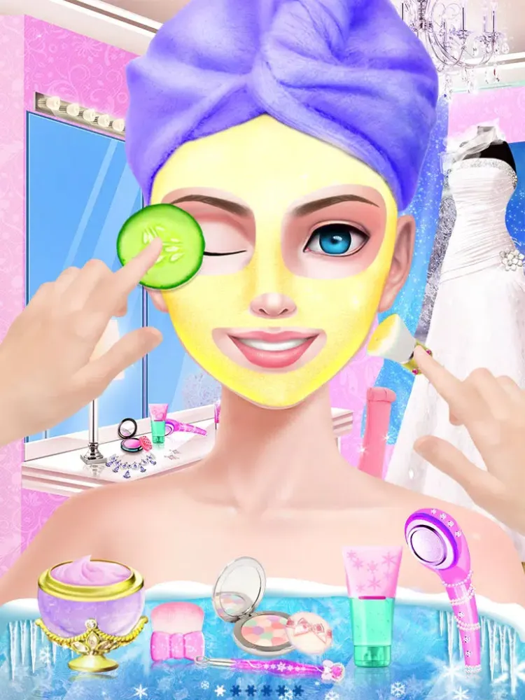 Ảnh chụp màn hình của Snow Wedding Day - Girls Salon iPad 