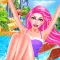 Summer Water Park Salon - Family Holiday SPA, Makeup & Makeover Games