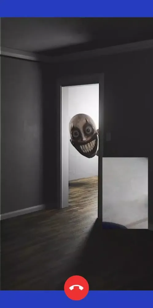 Capturas de pantalla de momo fake video call