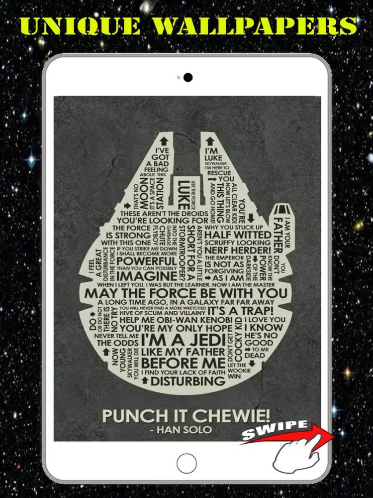 Wallpapers HD for Star Wars Unique Backgrounds iPad 应用截图