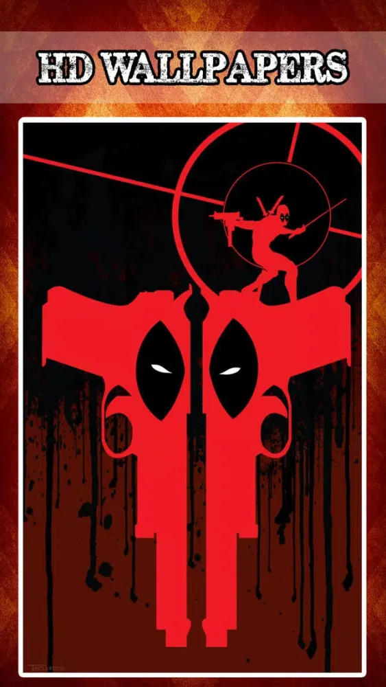 Ảnh chụp màn hình của Superhero Unique Wallpapers for Deadpool Edition