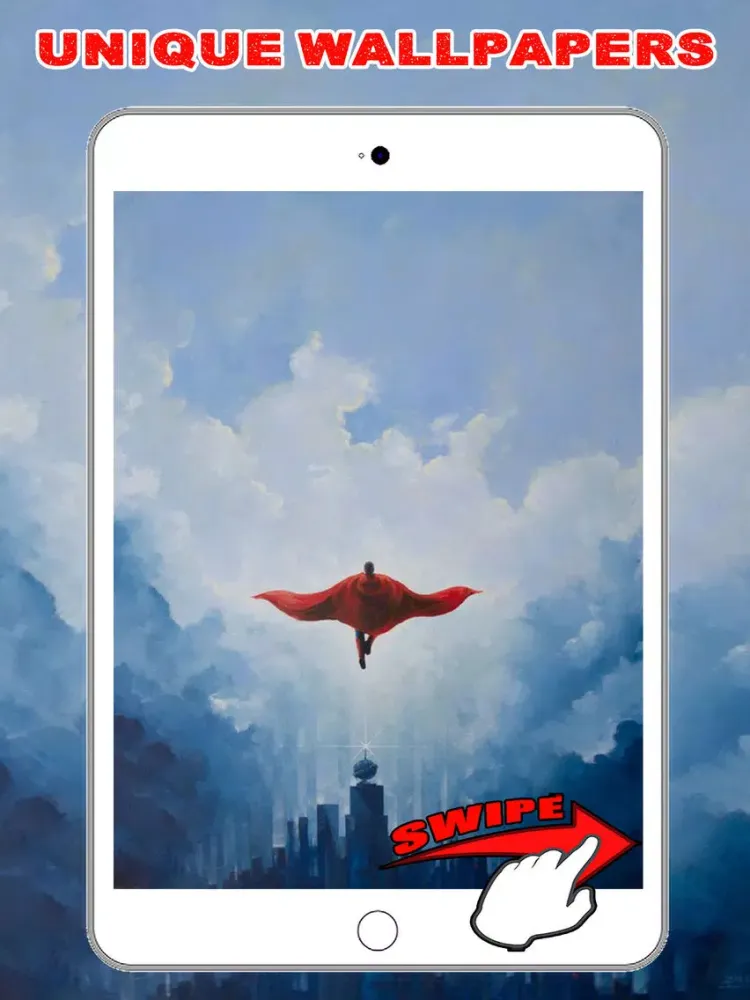 Zrzuty ekranu Superhero Wallpapers for Superman - Man of Steel iPad 
