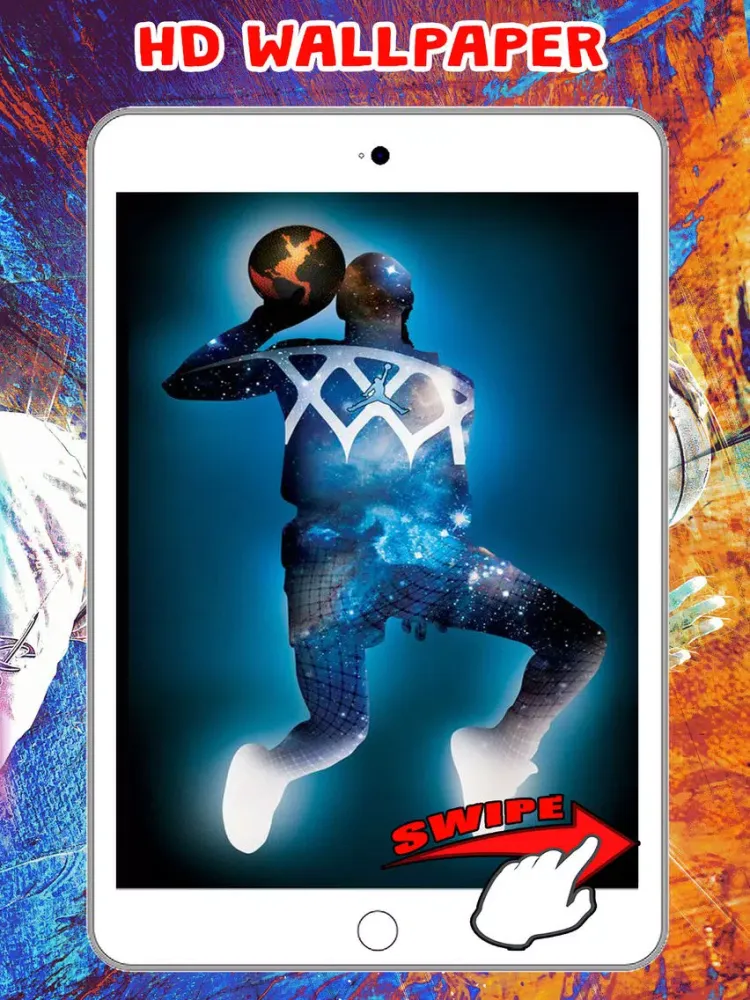 Ảnh chụp màn hình của Basketball Wallpapers HD Cool of Balls & Players iPad 