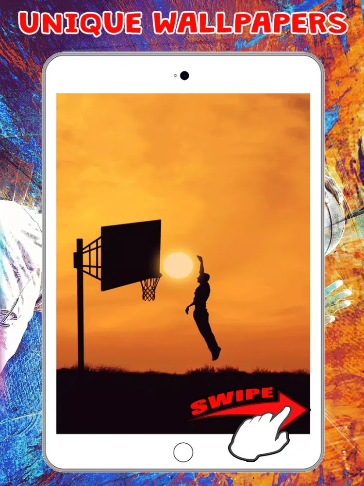 Ảnh chụp màn hình của Basketball Wallpapers HD Cool of Balls & Players iPad 