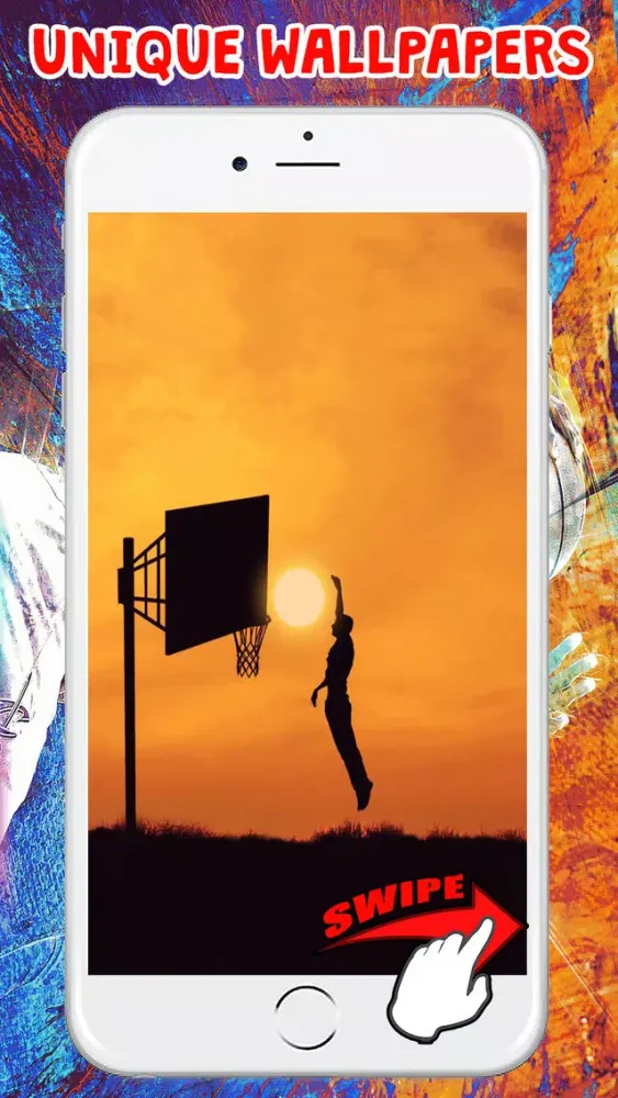 Ảnh chụp màn hình của Basketball Wallpapers HD Cool of Balls & Players