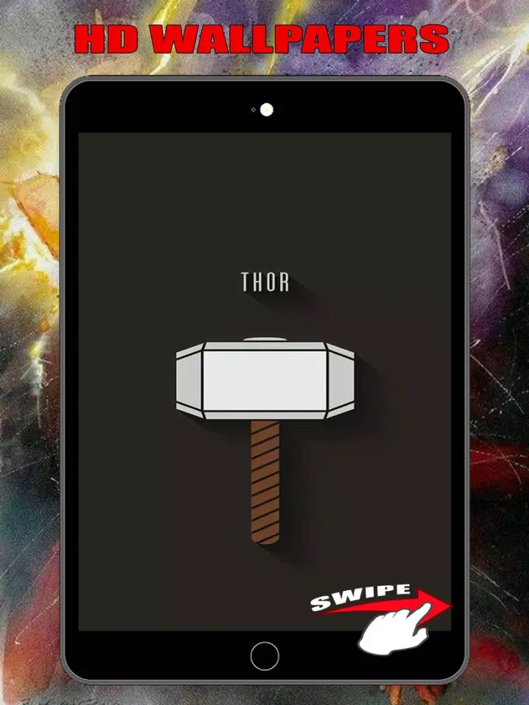Superhero Wallpapers for Thor God of Thunder Free iPad  سکرین شاٹس