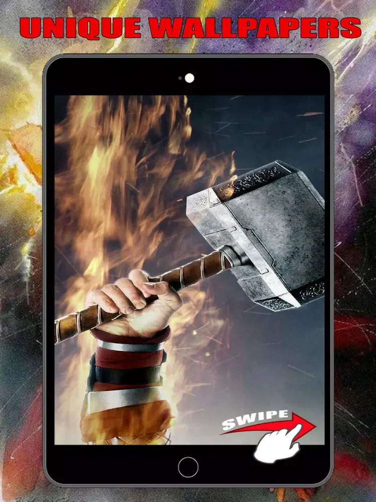 Superhero Wallpapers for Thor God of Thunder Free iPad  سکرین شاٹس