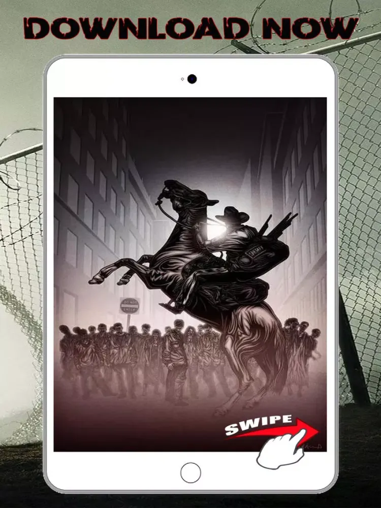 Cool Wallpapers for The Walking Dead Fan Art Free iPad  스크린샷