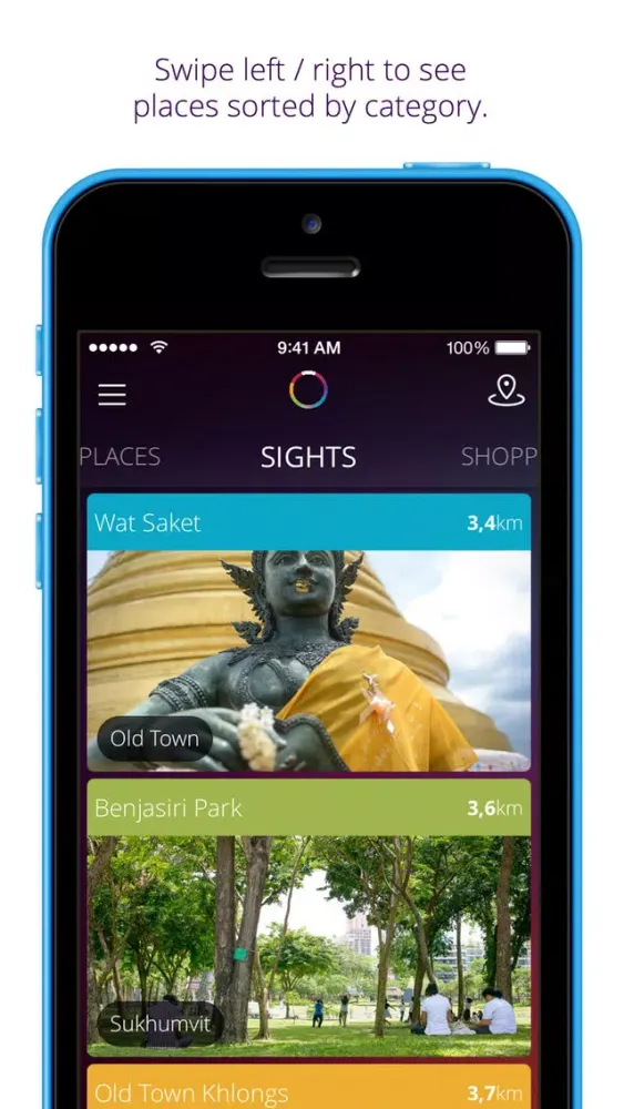 Capturas de pantalla de Bangkok travel guide & map - momondo places