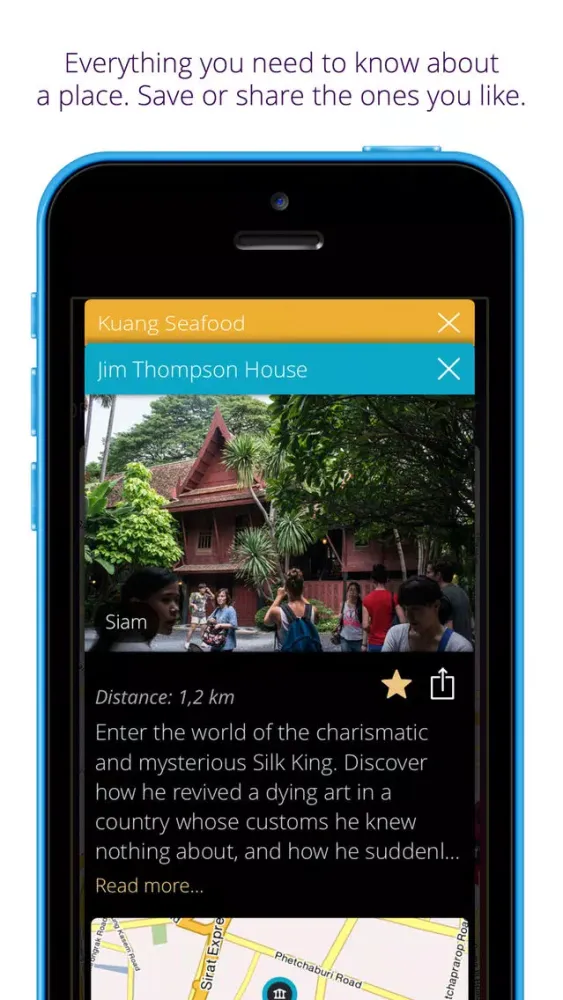 Capturas de pantalla de Bangkok travel guide & map - momondo places