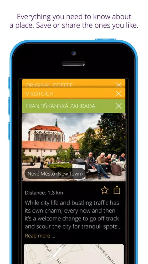 Ảnh chụp màn hình của Prague travel guide & map - momondo places