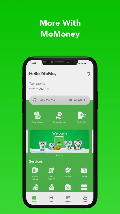 Ảnh chụp màn hình của MoMoney - Wallet
