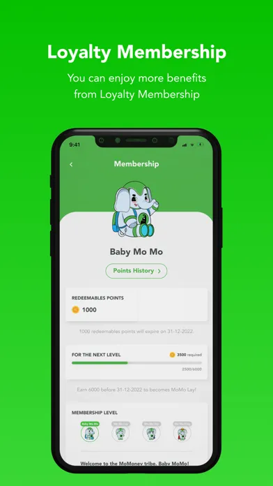 Ảnh chụp màn hình của MoMoney - Wallet