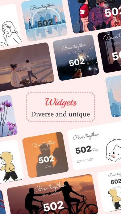 Couple App: Count Days in Love Screenshots