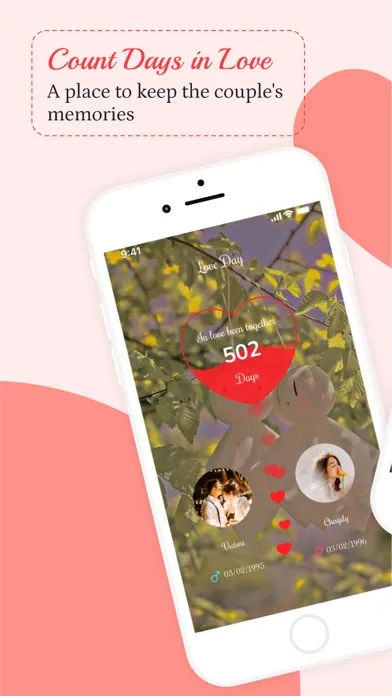 Couple App: Count Days in Love Screenshots