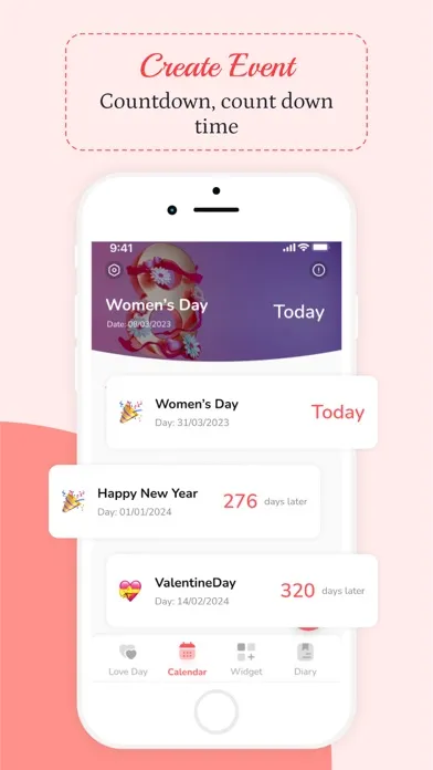 Couple App: Count Days in Love Screenshots