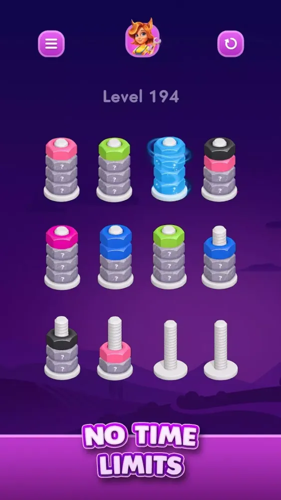Nut Sort: Color Sorting Puzzle Screenshots