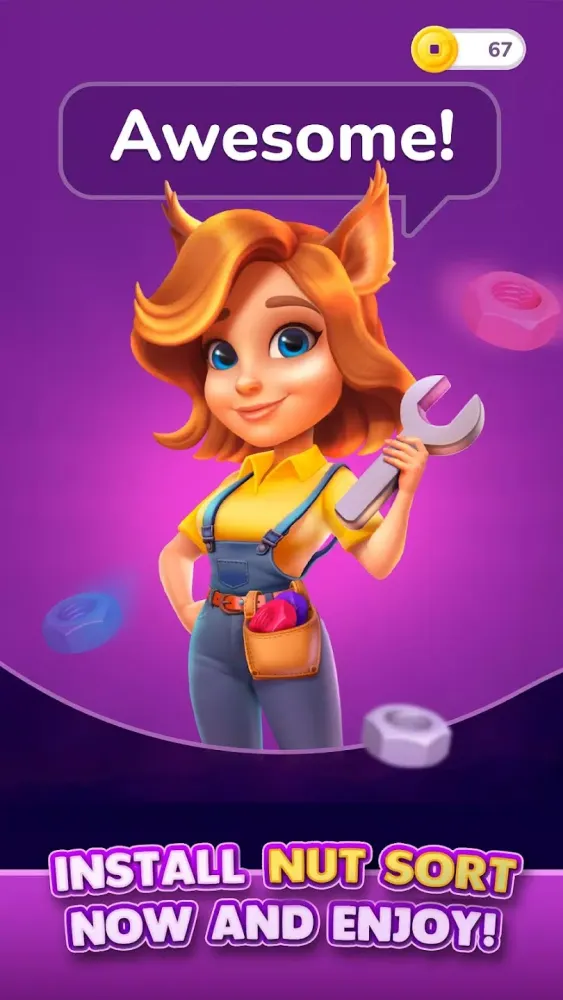 Nut Sort: Color Sorting Puzzle Screenshots