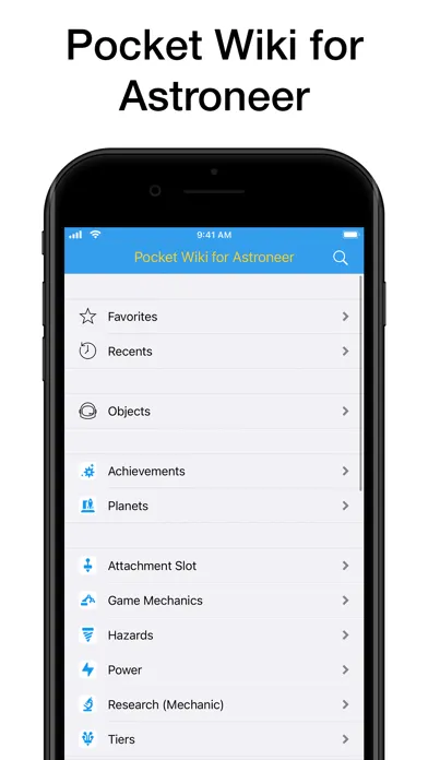 Pocket Wiki for Astroneer应用截图