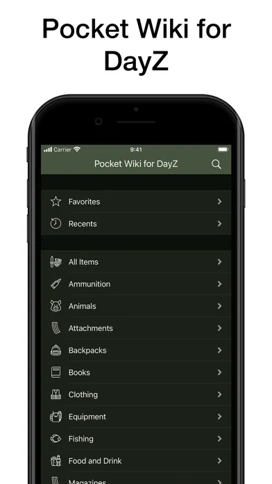 Pocket Wiki for DayZ Ekran Görüntüleri