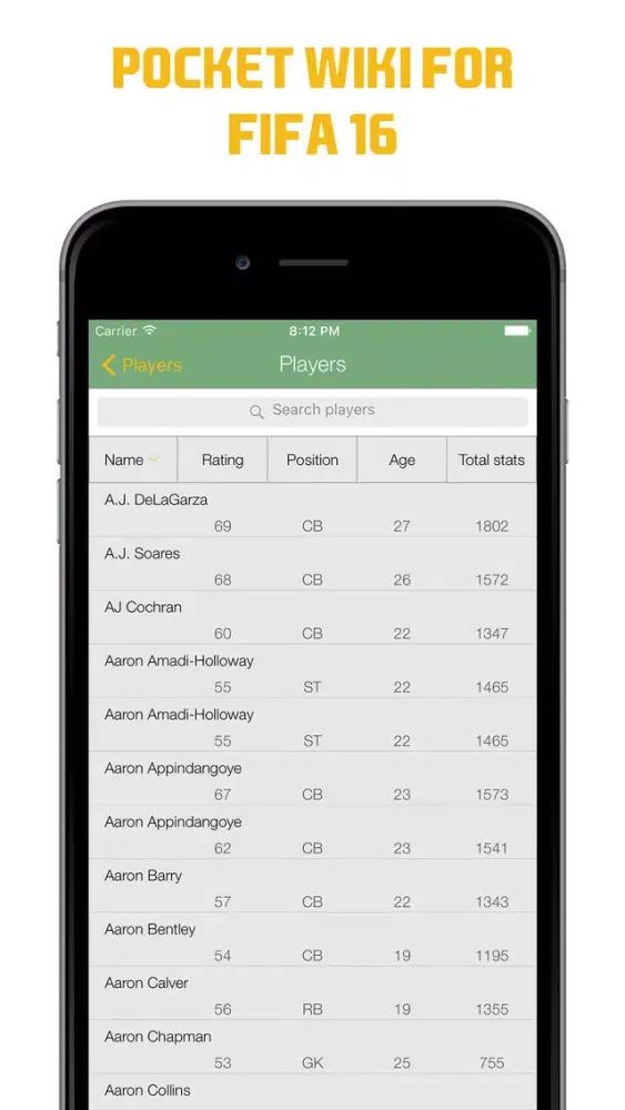 Pocket Wiki for FIFA 16 スクリーンショット