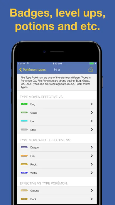 Pocket Wiki for Pokemon Go [Unofficial] स्क्रीनशॉट