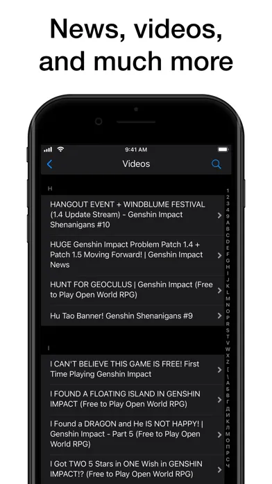 Capturas de pantalla de Pocket Wiki for Genshin Impact