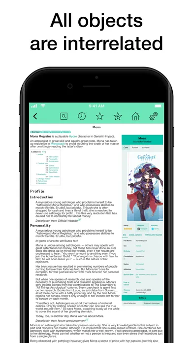 Capturas de pantalla de Pocket Wiki for Genshin Impact