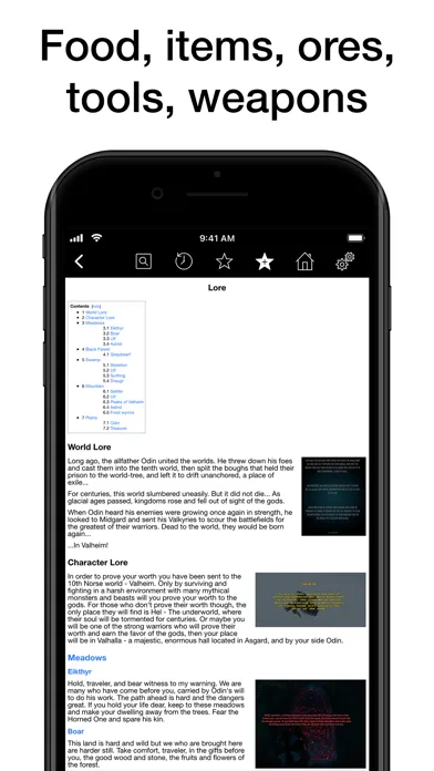Pocket Wiki for Valheim应用截图