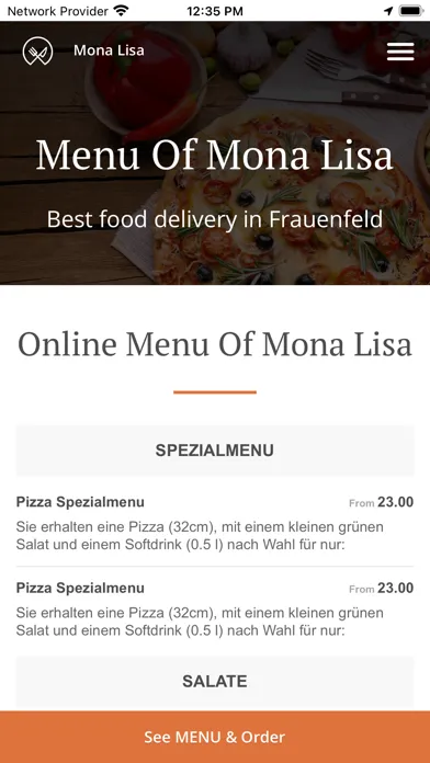 Mona Lisa Restaurant سکرین شاٹس