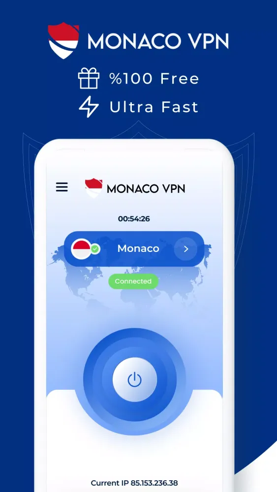 Capturas de pantalla de VPN Monaco - Get Monaco IP