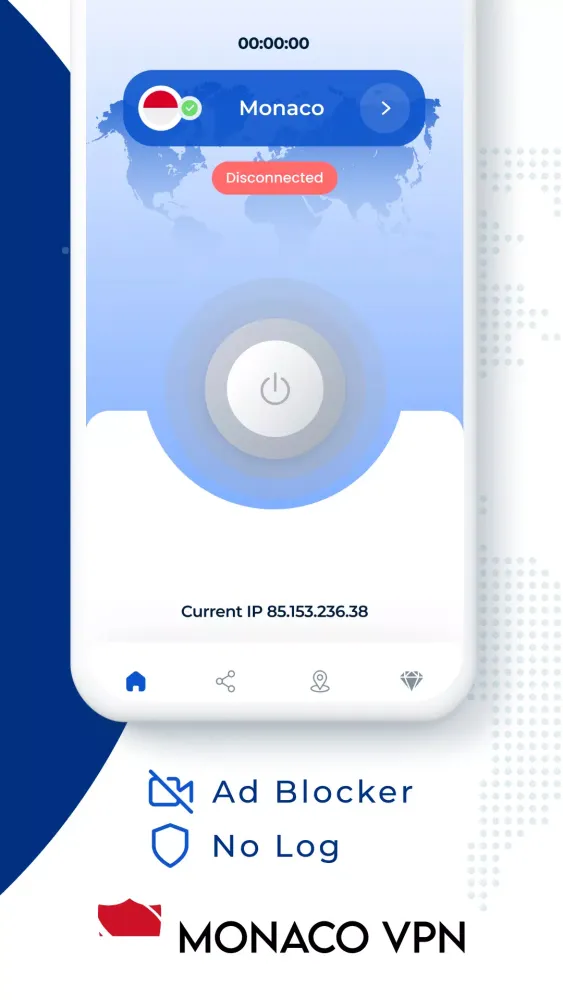 Capturas de pantalla de VPN Monaco - Get Monaco IP
