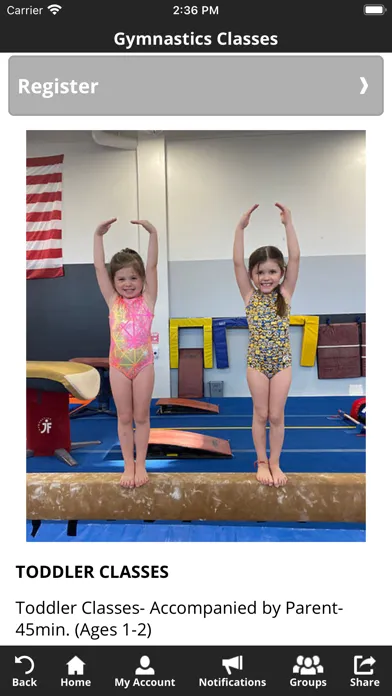 Monadnock Gymnastics Center سکرین شاٹس