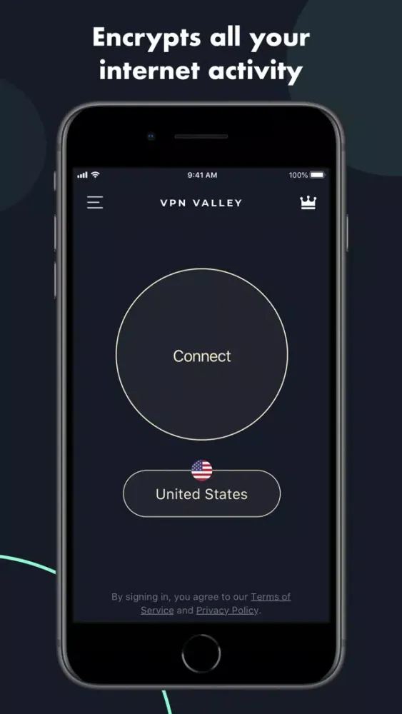 Tangkapan layar VPN Valley - Security, Protect