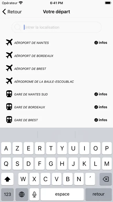 Capturas de tela do D&B Passager et Chauffeur