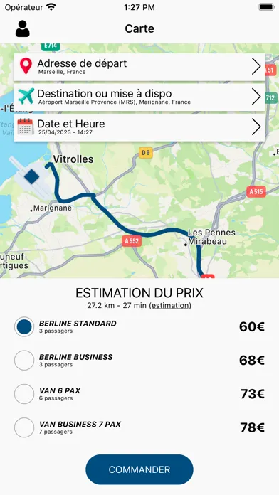 France VTC スクリーンショット