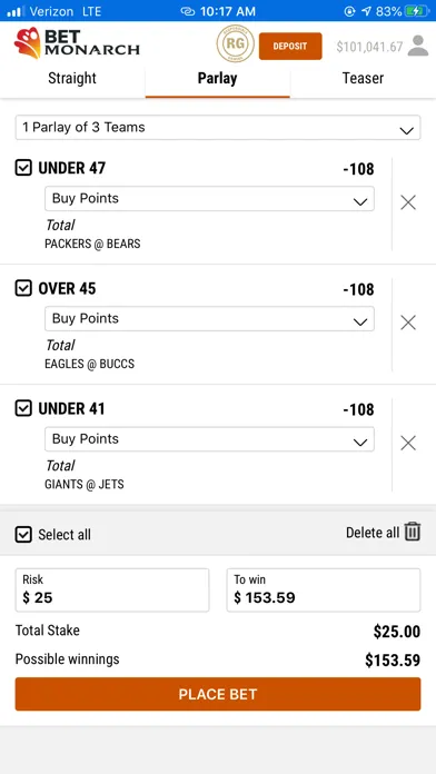 BetMonarch Ekran Görüntüleri