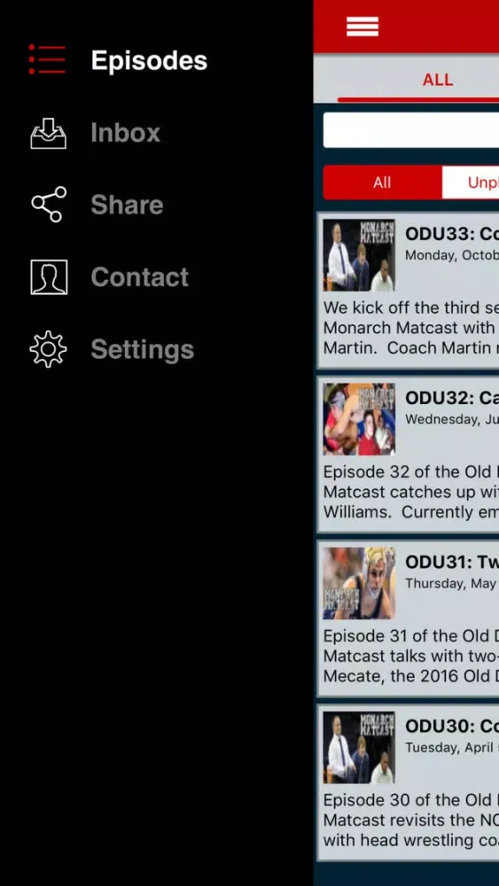 ODU Wrestling Monarch Matcast स्क्रीनशॉट
