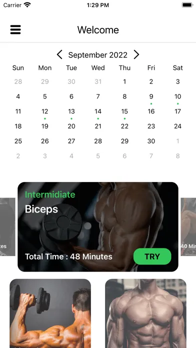 ภาพหน้าจอของ Workout Tracker AI