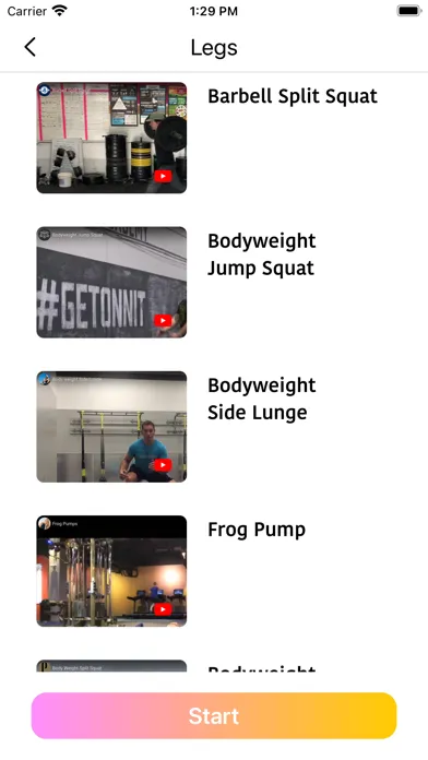 ภาพหน้าจอของ Workout Tracker AI