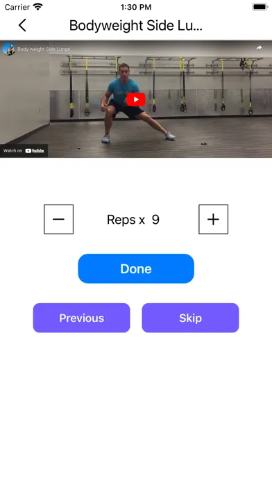 ภาพหน้าจอของ Workout Tracker AI
