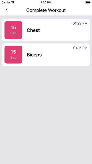 ภาพหน้าจอของ Workout Tracker AI