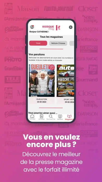 Captures d'écran de Kiosque Mag