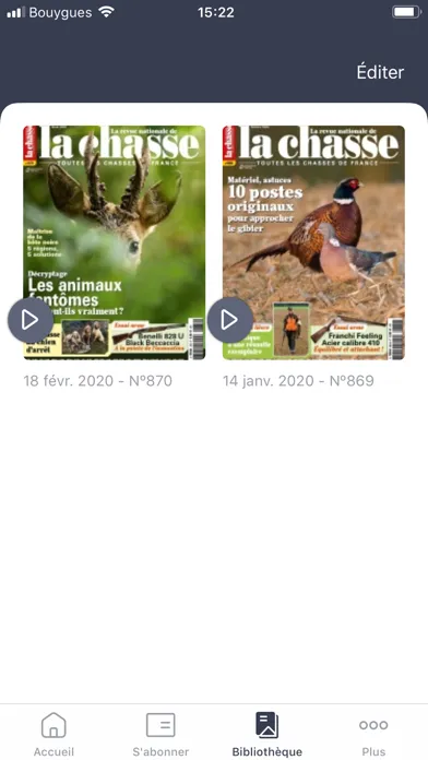 Captures d'écran de Revue Nationale de la Chasse