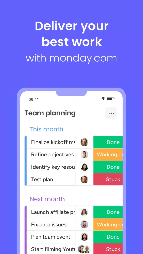 monday.com स्क्रीनशॉट