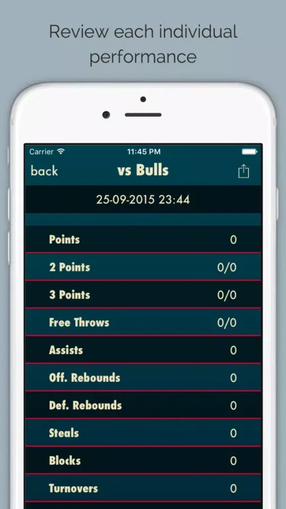 Capturas de pantalla de MBT - My Basketball Tracker