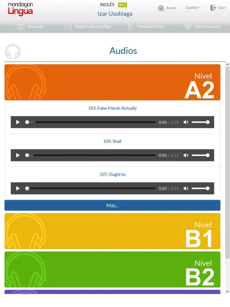 Captures d'écran de Portal del Estudiante de ML iPad 