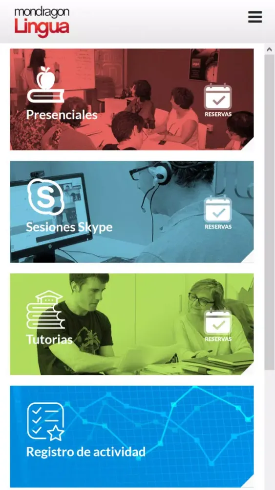 Captures d'écran de Portal del Estudiante de ML